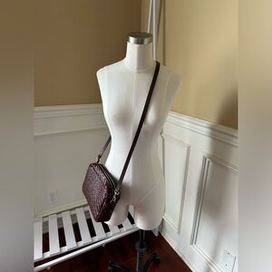 Clare V woven plum midi sac